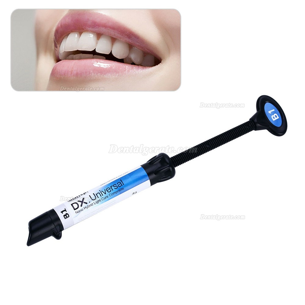 5Pcs B1 Lichth&auml;rtende Dental Hybridkunstharz Composite Syringe